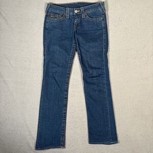 True Religion Johnny Jeans Women’s Size 29 Fit 32x31 Low Rise Straight Leg Jeans